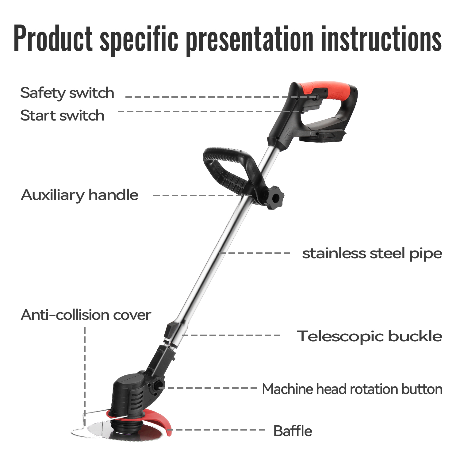 Lithium Electric Grass Trimmer - Power Tools Garden ulasan dan harga