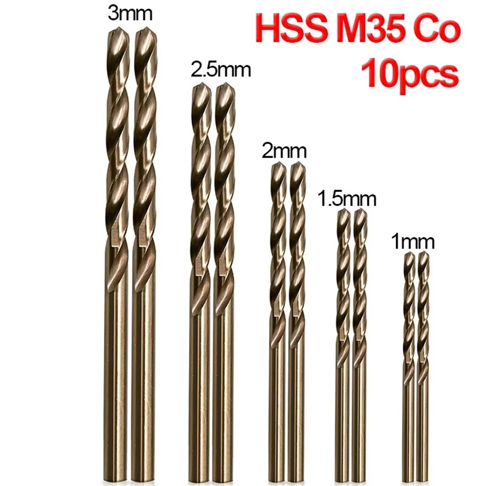 10pcs/set HSS M35 Cobalt Drill - Power Tools Kobalt ulasan dan harga