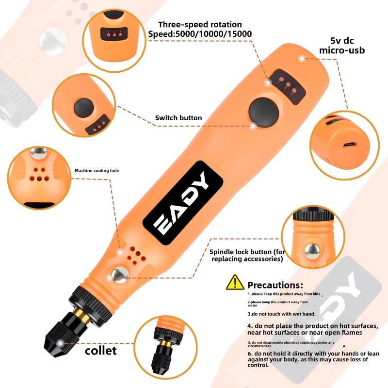 USB Cordless Rotary Tool Kit – - Power Tools For Woodworking ulasan dan harga