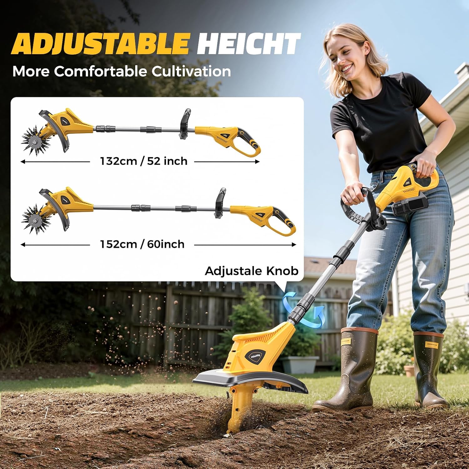 Cordless Tiller Cultivator Com - Power Tools Garden ulasan dan harga