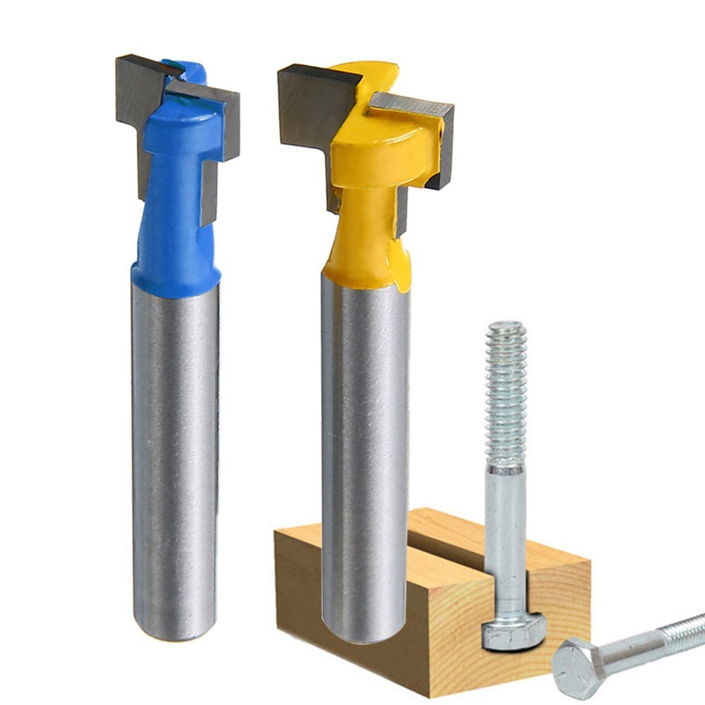 A11I 1/4 inch Shank T-Slot Cut - Power Tools For Woodworking ulasan dan harga