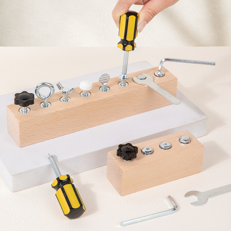 Kids Wooden Screw Nut Disassem - Power Tools Skills ulasan dan harga