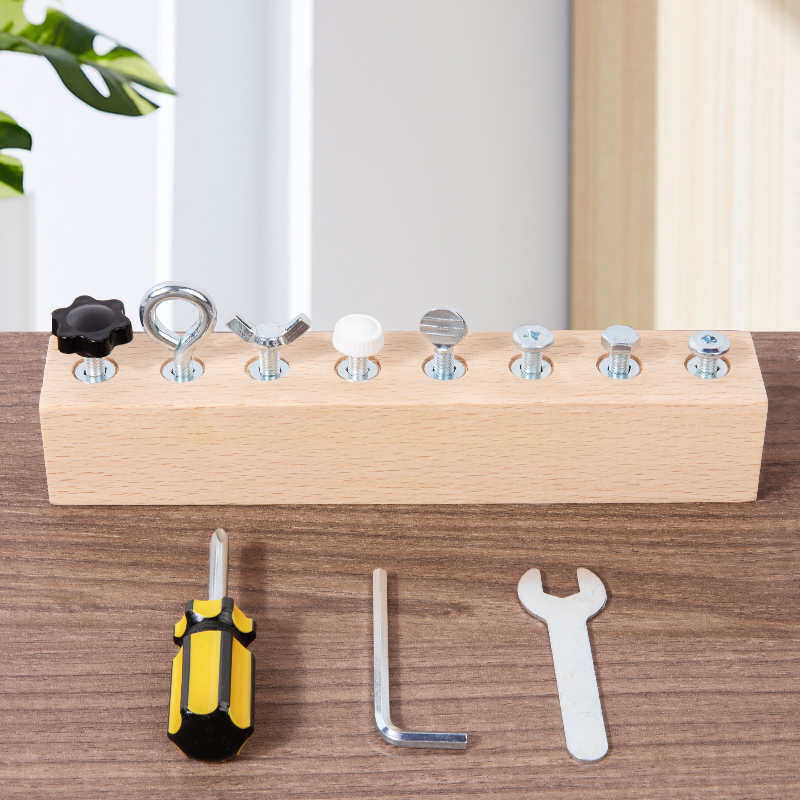 Kids Wooden Screw Nut Disassem - Power Tools Skills ulasan dan harga