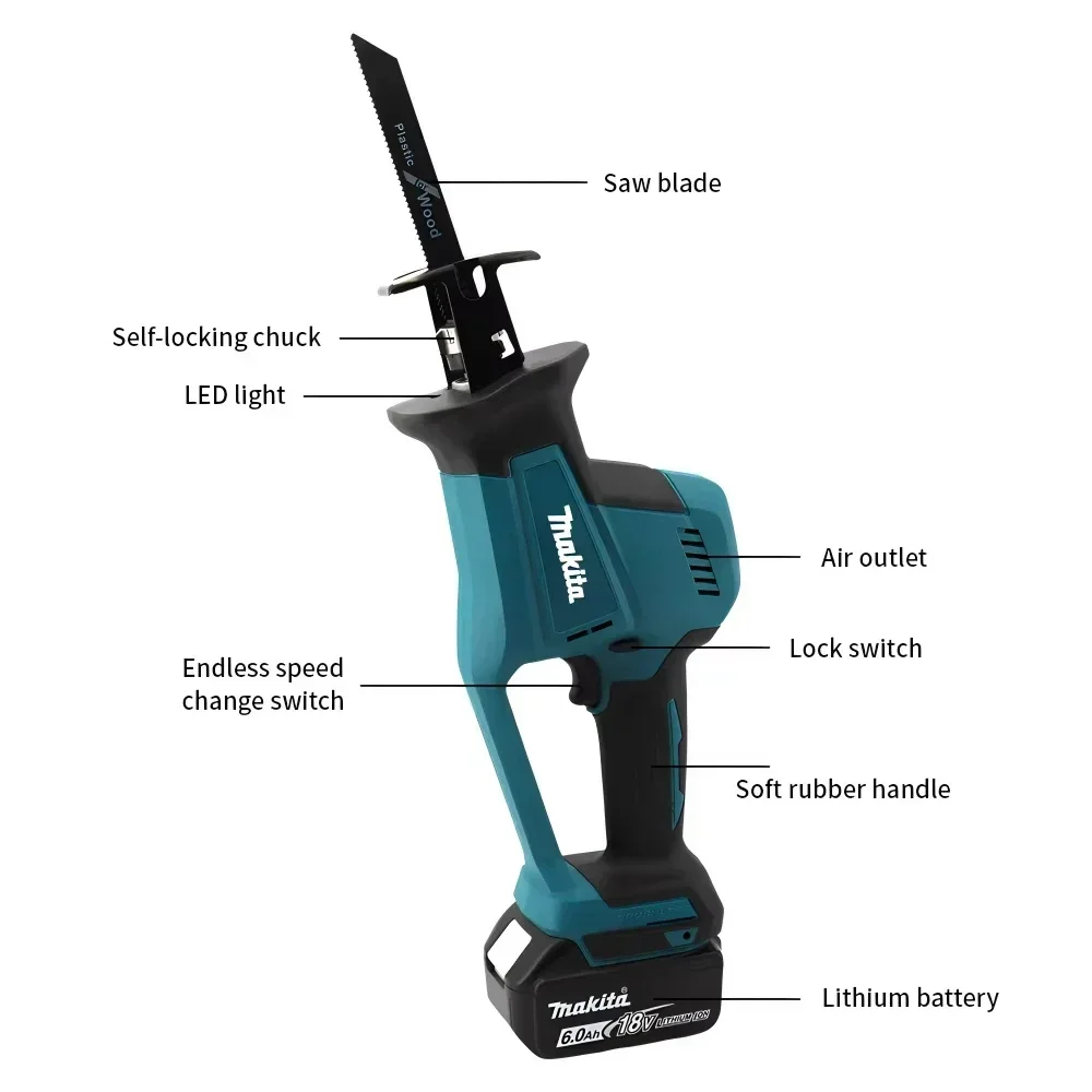 Makita DJR189 18V Cordless Ele - Power Tools For Woodworking ulasan dan harga