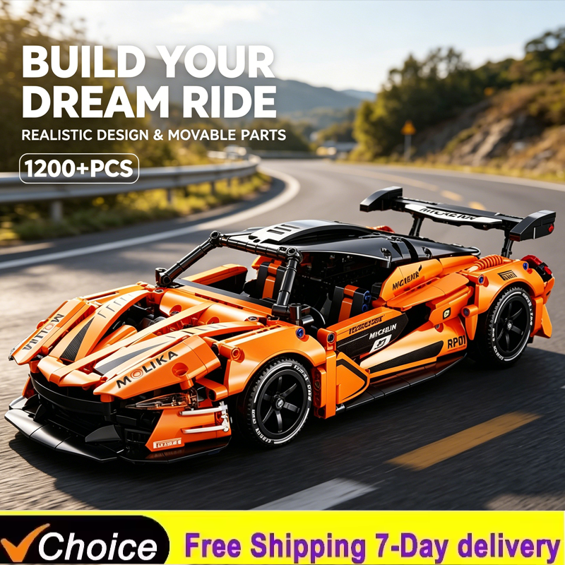 1200PCS Mechanical Sports Car  - Power Tools Skills ulasan dan harga