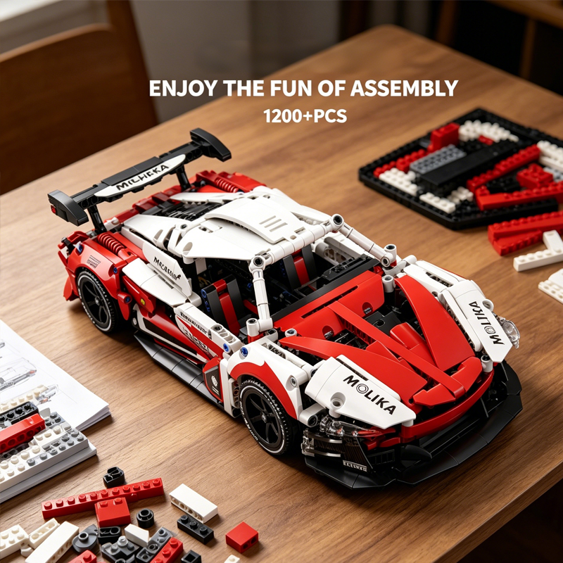 1200PCS Mechanical Sports Car  - Power Tools Skills ulasan dan harga