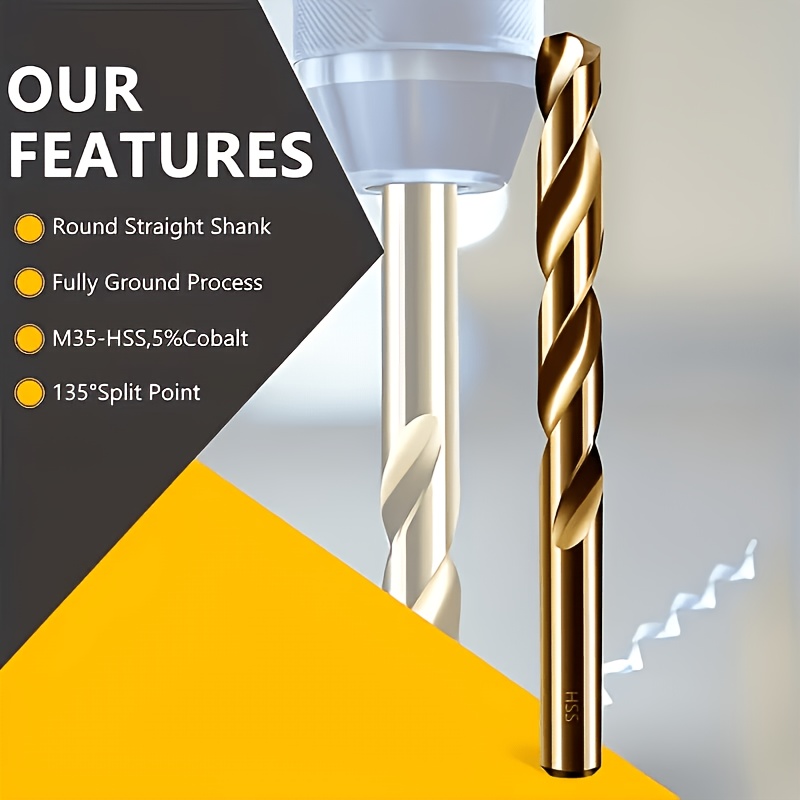 13Pcs M35 Cobalt HSS Drill Bit - Power Tools Kobalt ulasan dan harga