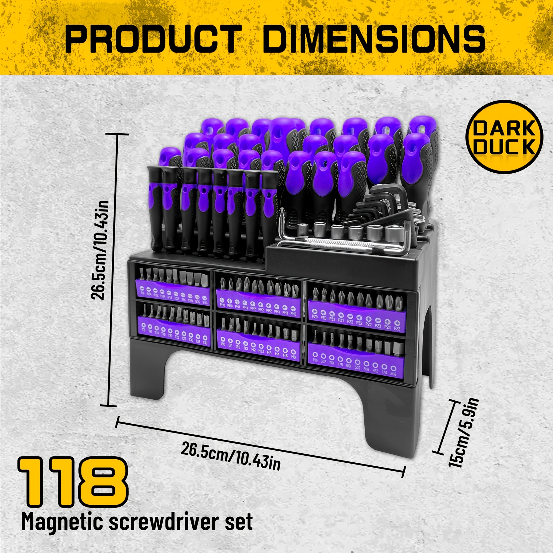 118pcs Magnetic Screwdriver Se - Power Tools For Construction Work ulasan dan harga