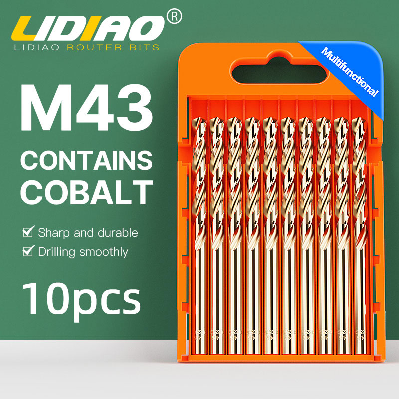 LIDIAO 5/10pcs M43 Cobalt Dril - Power Tools Kobalt ulasan dan harga